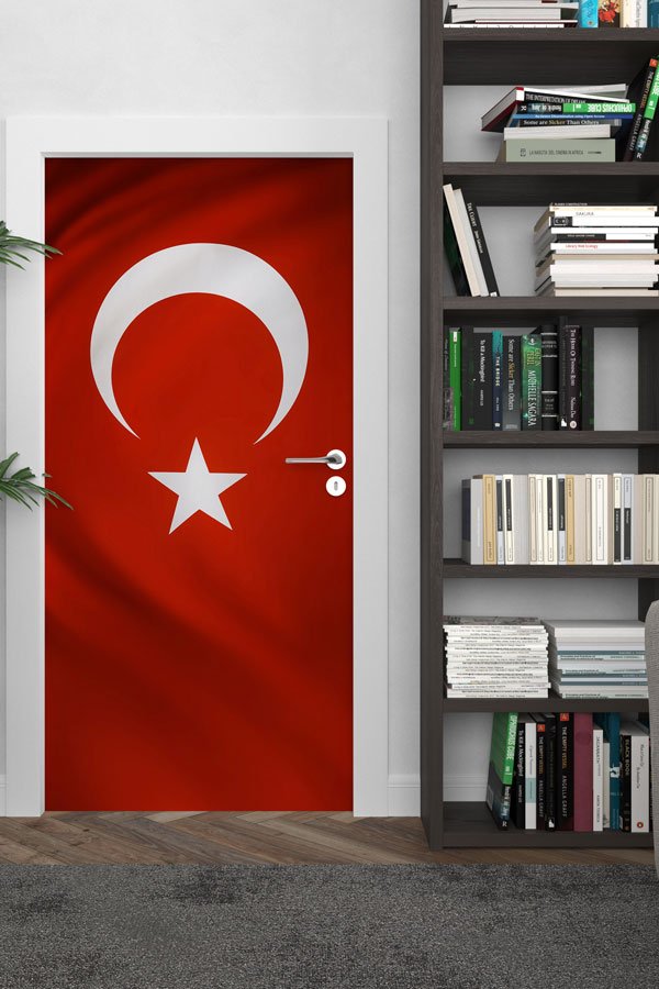 okul-sinif-kapi-giydirmeleri-8836-02 Dalga Efektli Türk Bayrağı Kapı Giydirme 8836