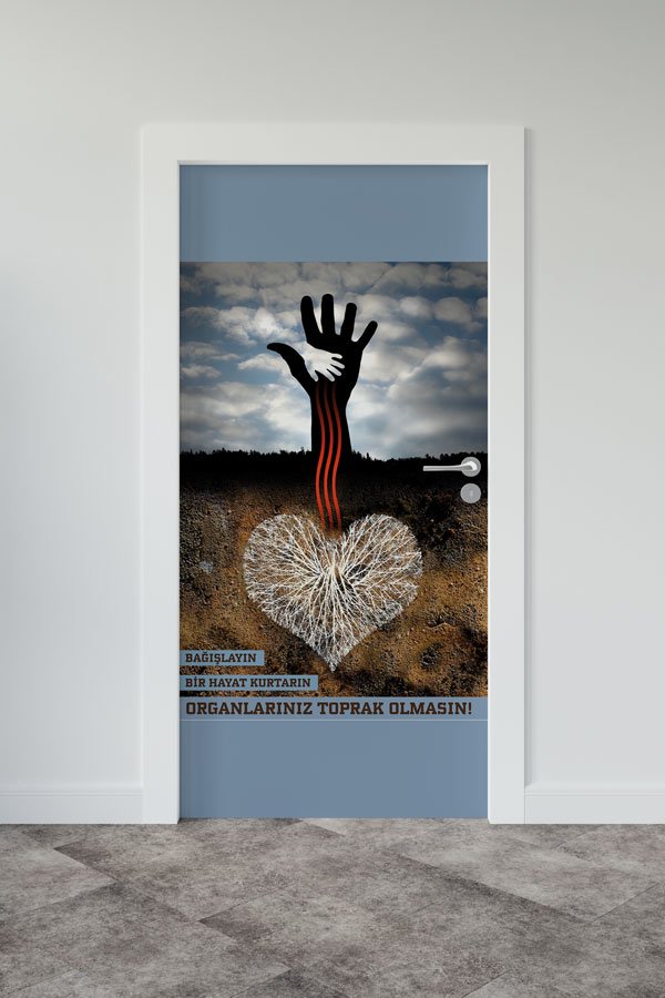 Organ Bağışı Bilinçlendirme Kapı Giydirme 9214