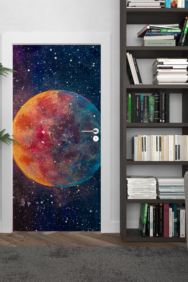 Astronot ve Uzay Temalı Kapı Giydirme 8560