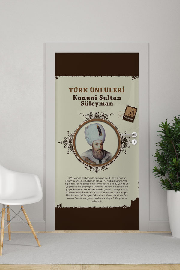 Kanuni Sultan Süleyman Kapı Giydirme 9101