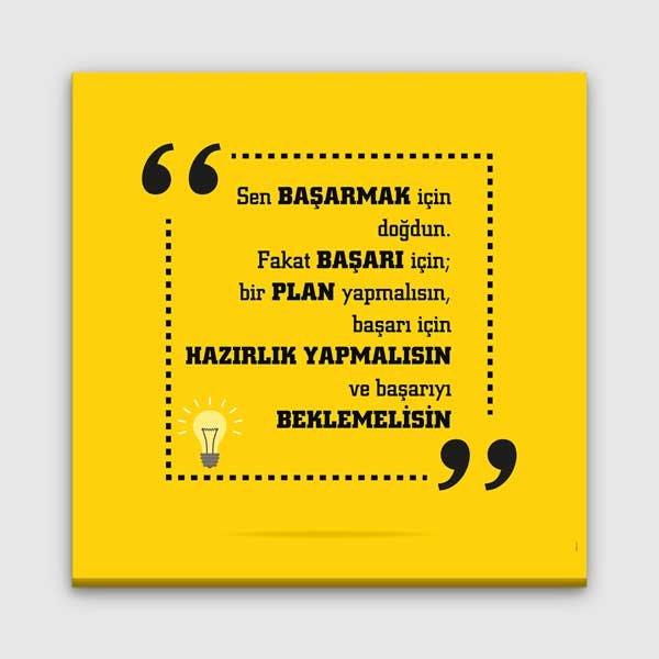 "Başarmak İçin Plan Yapmalısın" Motivasyon Posteri – 4100