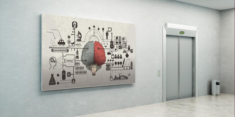 Okul Duvar Dekoru: Sağ ve Sol Beyin Fonksiyonları A-818