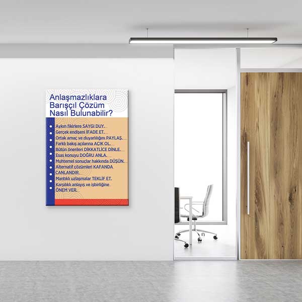 okul-sinif-posterleri-b-843-03 Anlaşmazlıklara Barışçıl Çözüm Nasıl Bulunabilir? Posteri - İletişim ve Uzlaşma Rehberliği – B-843