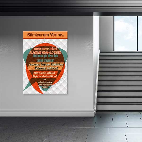 Bilmiyorum Yerine Ne Demeliyim? Posteri - İletişim ve Problem Çözme Rehberliği – B-844