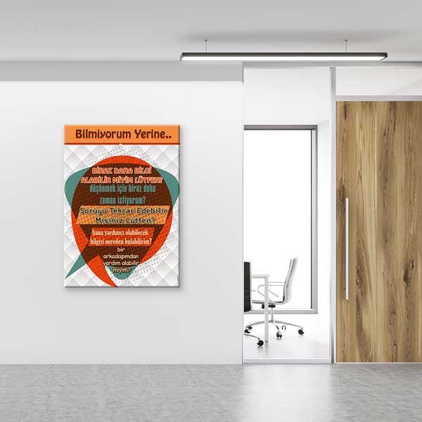 Bilmiyorum Yerine Ne Demeliyim? Posteri - İletişim ve Problem Çözme Rehberliği – B-844