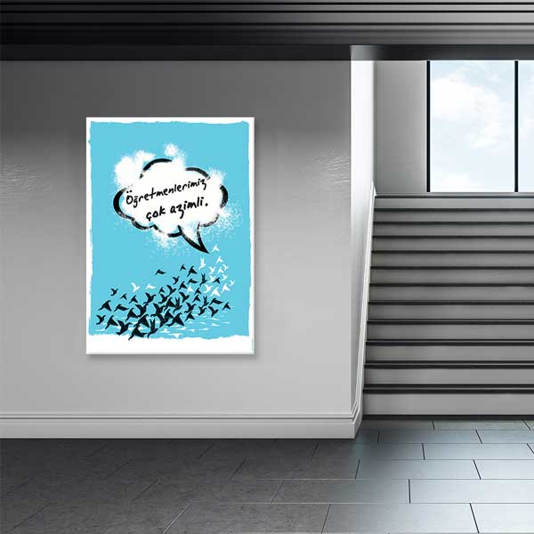 okul-sinif-posterleri-b-881-03 "Öğretmenlerimiz Çok Azimli" Okul Sınıf Motivasyon Tablosu – B-881