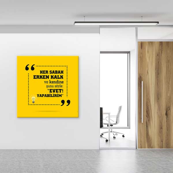 "Her Sabah Erken Kalk ve Yapabilirim De" Motivasyon Posteri – 4105