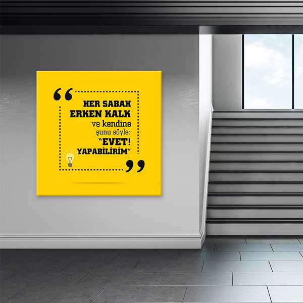 "Her Sabah Erken Kalk ve Yapabilirim De" Motivasyon Posteri – 4105