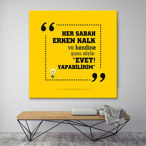 "Her Sabah Erken Kalk ve Yapabilirim De" Motivasyon Posteri – 4105