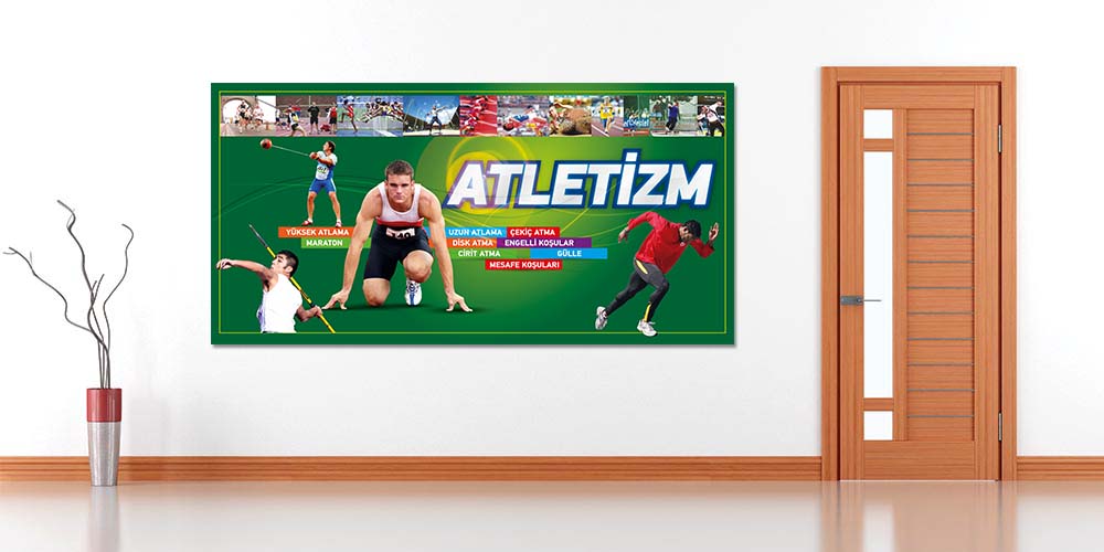 Atletizm Sporları Duvar Giydirme Posteri A-214