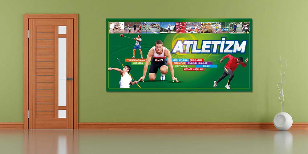 Atletizm Sporları Duvar Giydirme Posteri A-214