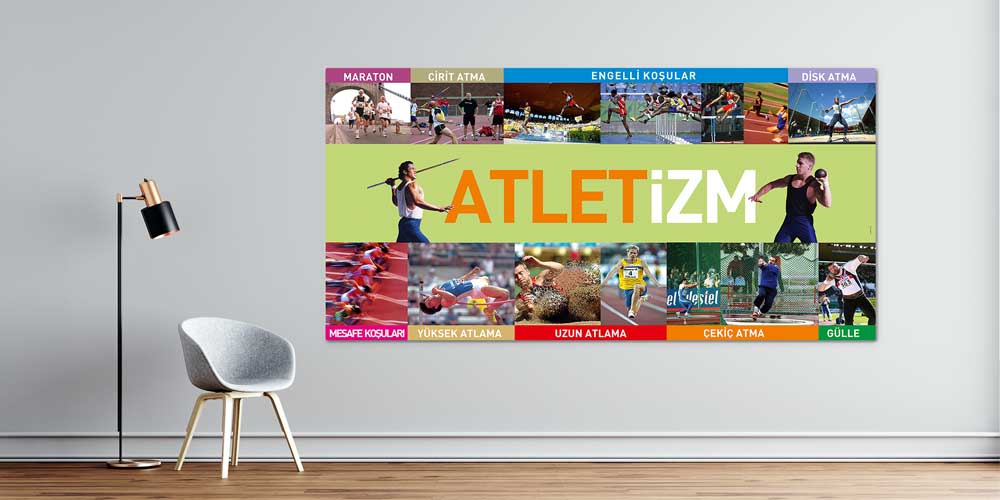 Atletizm Disiplinleri Duvar Giydirme Posteri A-215