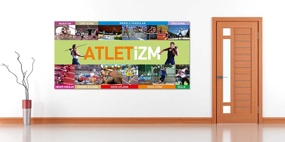 Atletizm Disiplinleri Duvar Giydirme Posteri A-215