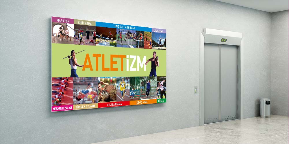 Atletizm Disiplinleri Duvar Giydirme Posteri A-215
