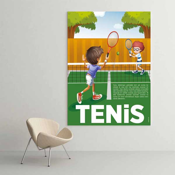 okul-spor-sinif-posterleri-b-217-01 Çocuklar İçin Tenis Eğitim Posteri – B-217