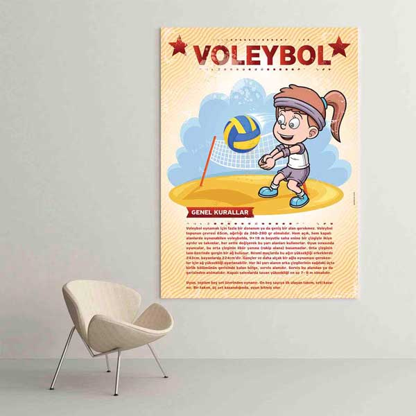okul-sport-posterleri-b-218-01 Çocuklar İçin Voleybol Eğitim Posteri – B-218