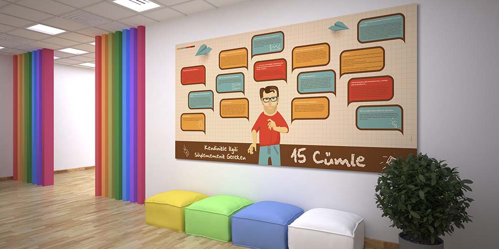 okul-suslemeleri-3003-01 Kendini İfade Duvar Dekoru: 15 Cümle 3003