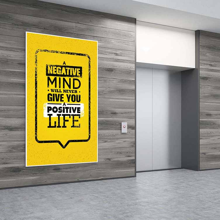 okul-tablolari-3165-08 Pozitif Zihin Motivasyon Duvar Kanvası – 3165