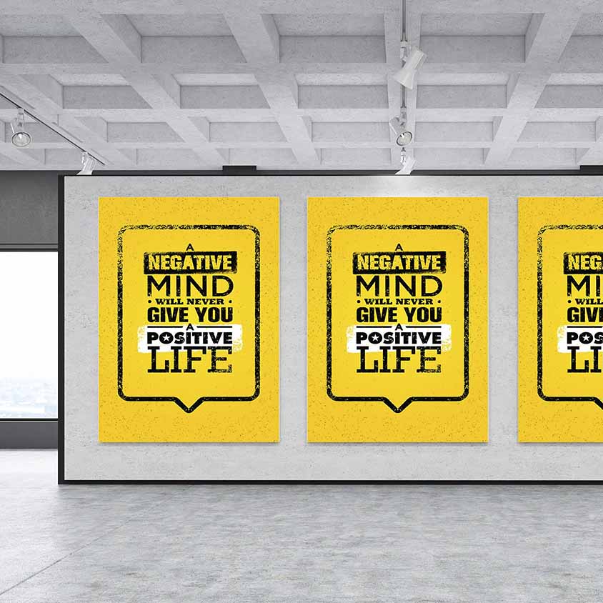 okul-tablolari-3165-09 Pozitif Zihin Motivasyon Duvar Kanvası – 3165