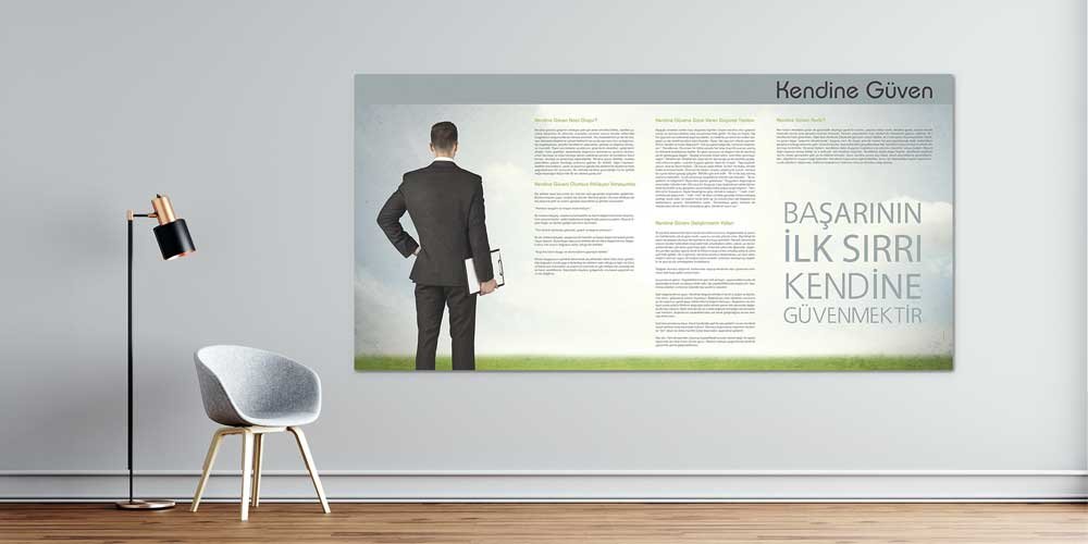 okul-tablolari-4116-00 "Başarının İlk Sırrı Kendine Güvenmektir" Temalı Motivasyon Tablosu 4116