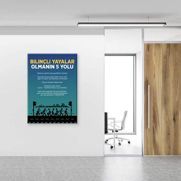 Fen ve Kimya Sınıfları İçin Büyük Boy Eğitici Duvar Dekoru F-418