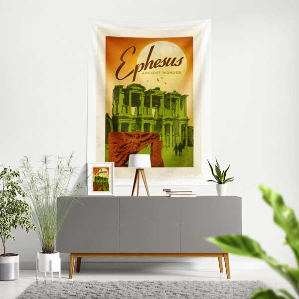 Ephesus Antik Kenti Duvar Örtüsü 11835