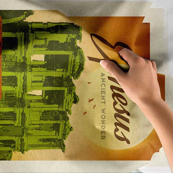 Ephesus Antik Kenti Duvar Örtüsü 11835