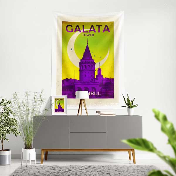 Galata Kulesi Duvar Örtüsü 11836
