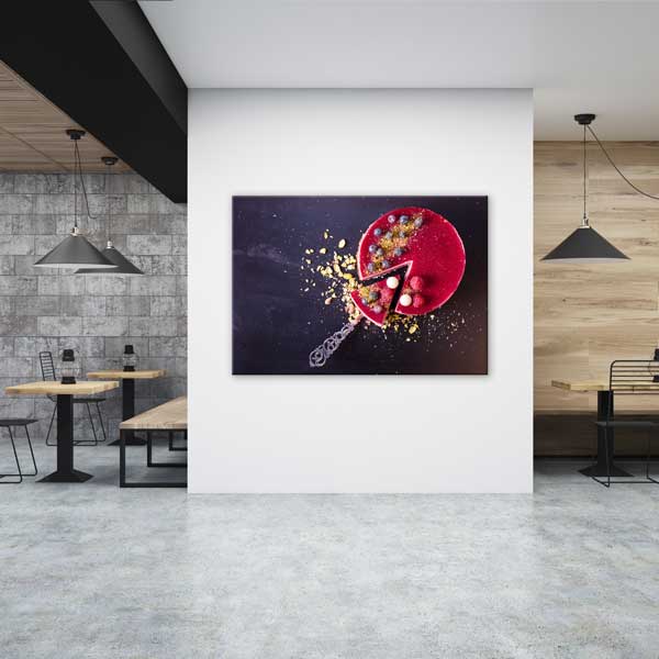 Orman Meyveli Pasta Tasarımlı Kanvas Duvar Tablosu – 12192