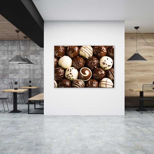 Çikolata Trüf Tasarımlı Kanvas Duvar Tablosu – 12199