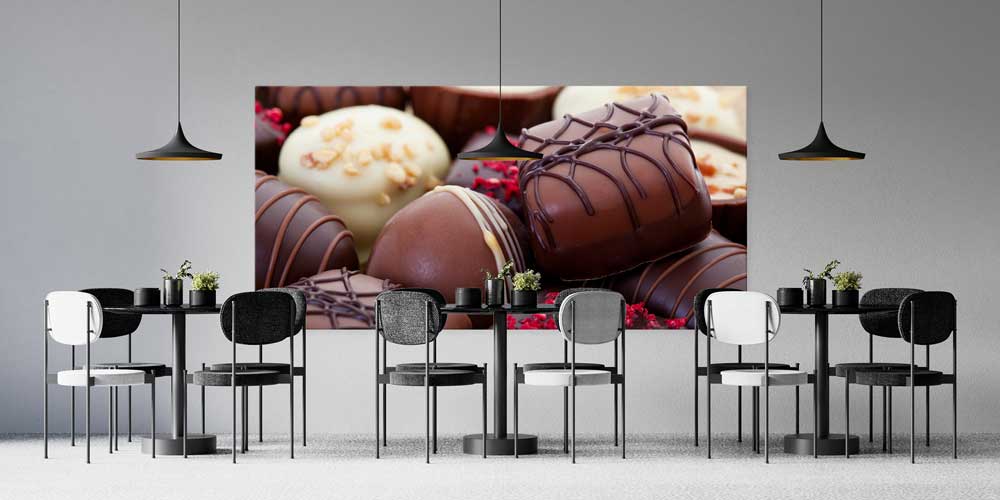 Çikolata Kaplı Pralinler Büyük Ebat Duvar Dekoru – 12436