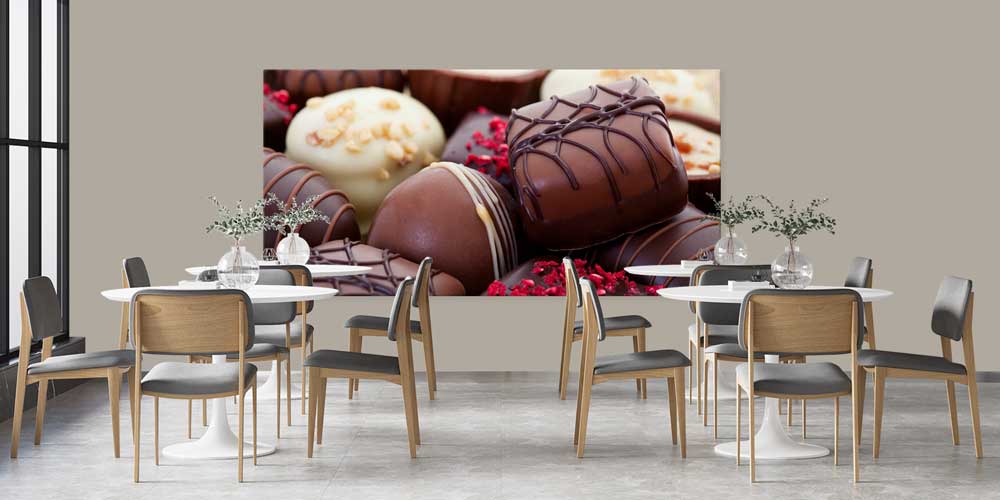 Çikolata Kaplı Pralinler Büyük Ebat Duvar Dekoru – 12436
