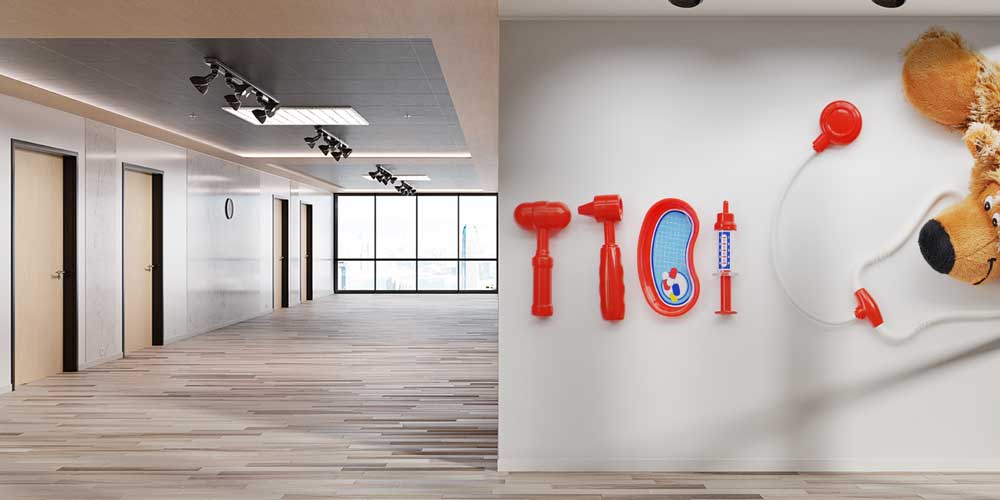 Oyuncak Doktor Seti ve Ayı Temalı Duvar Kağıdı 12645