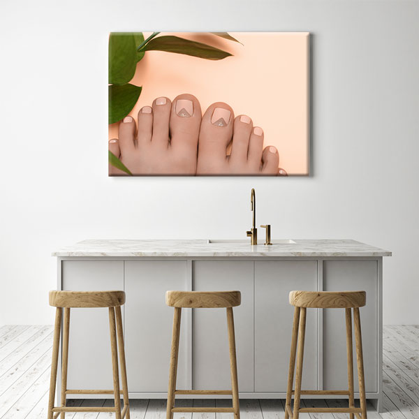 pedikur-tablo-5651-02 Doğal Tonlarda Pedikür Duvar Tablosu – 5651