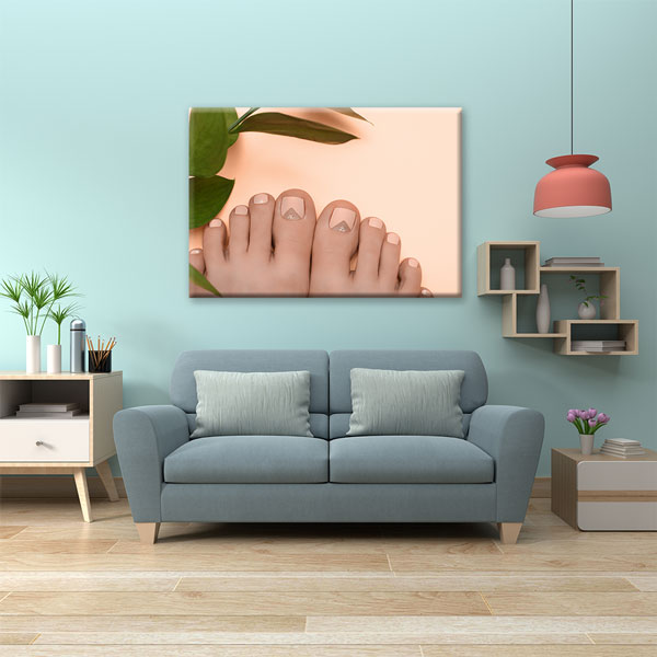 pedikur-tablo-5651-03 Doğal Tonlarda Pedikür Duvar Tablosu – 5651