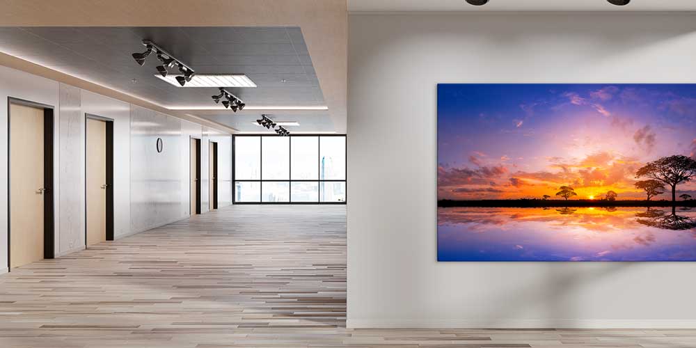 Gün Batımında Yansıyan Savanna Büyük Ebat Duvar Dekoru 14022