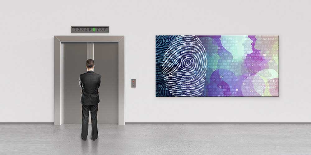 Dijital Parmak İzi Duvar Dekoru 11337