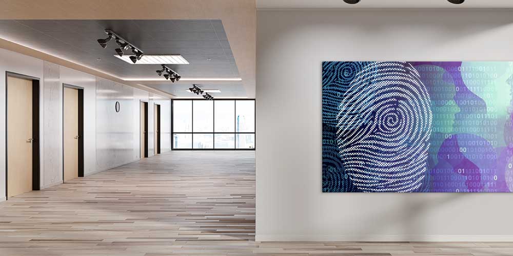 Dijital Parmak İzi Duvar Dekoru 11337