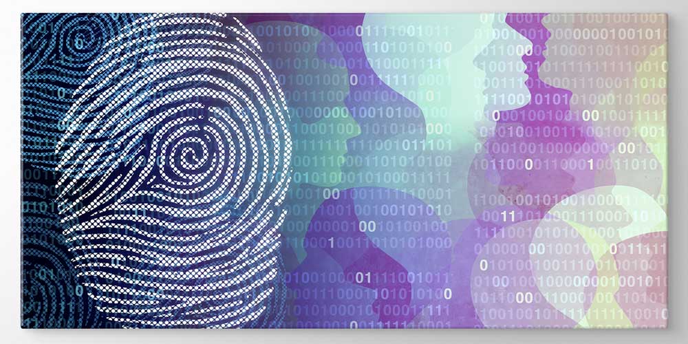 Dijital Parmak İzi Duvar Dekoru 11337