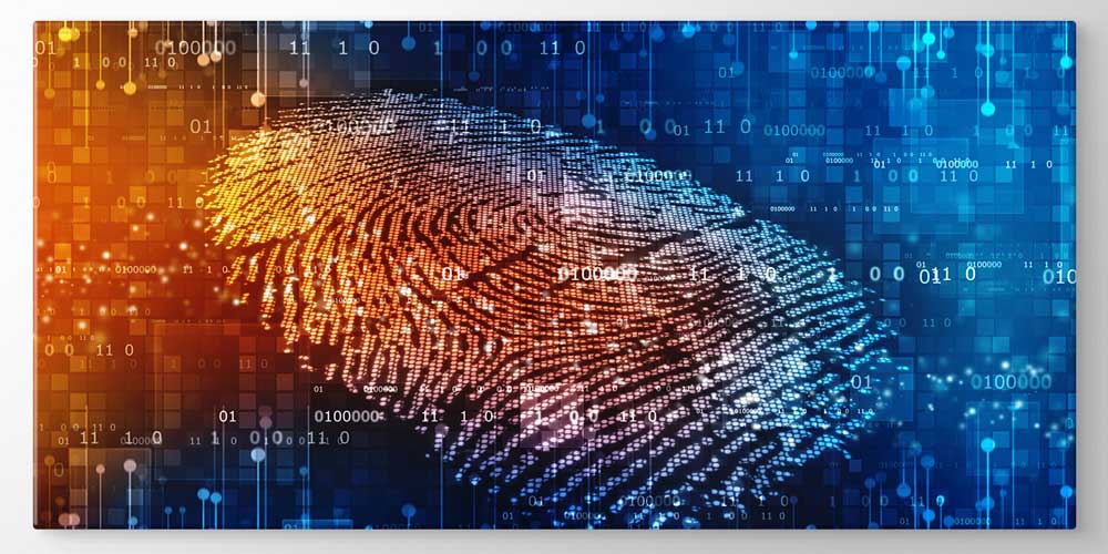 Neon Işıklı Dijital Parmak İzi Duvar Dekoru 11338