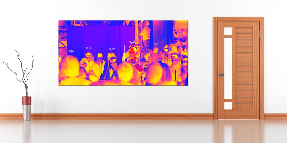 Termal Kamera Görüntüsü Dekoratif Baskı 11340