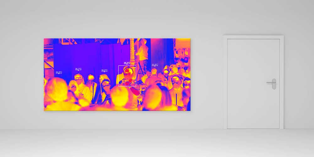 Termal Kamera Görüntüsü Dekoratif Baskı 11340