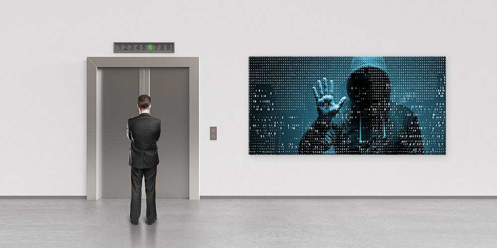 Dijital Hacker Temalı Dekoratif Baskı 11341