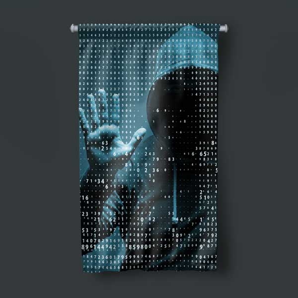 Siber Güvenlik Polis Duvar Flaması 11184