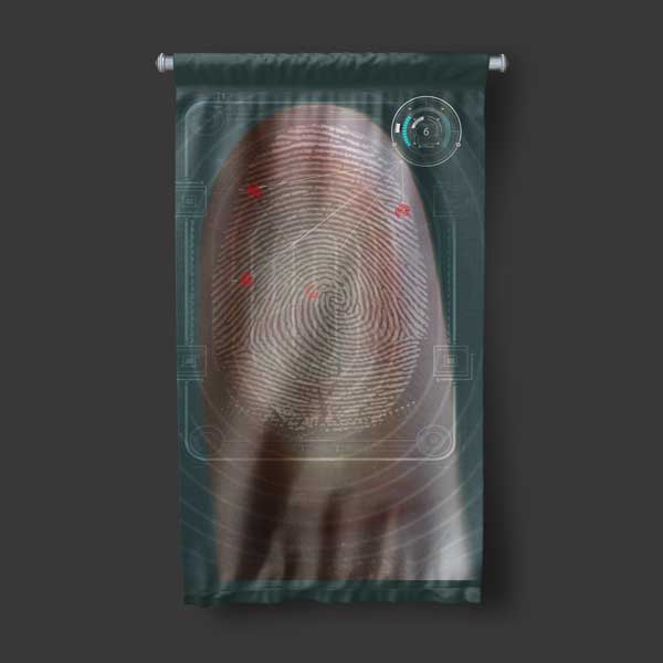 Adli Tıp Olay Yeri Parmak İzi Duvar Flaması 11186