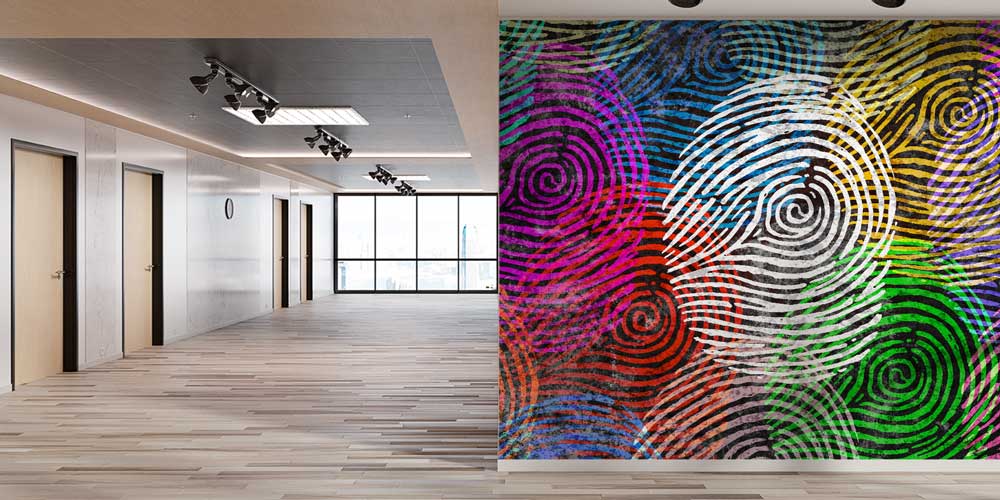 Polis Emniyet Parmak İzi Duvar Kağıdı 11007