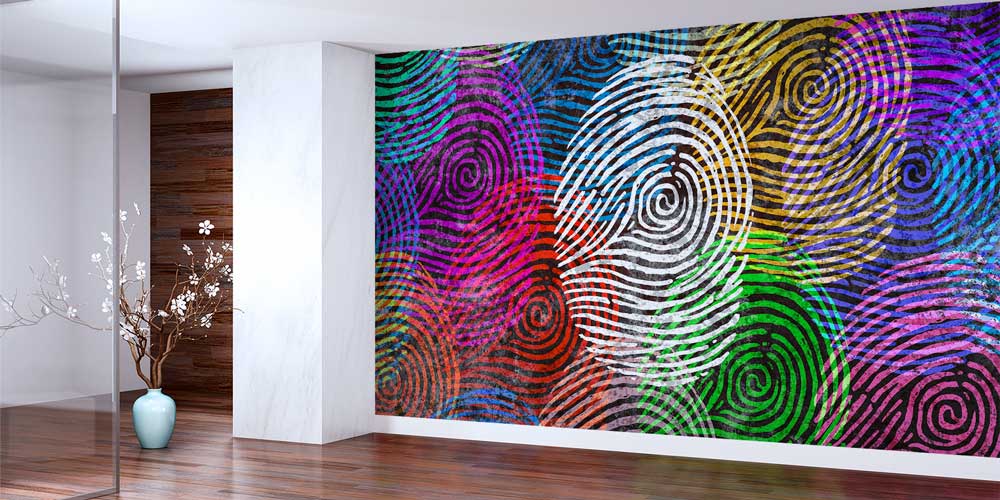 Polis Emniyet Parmak İzi Duvar Kağıdı 11007