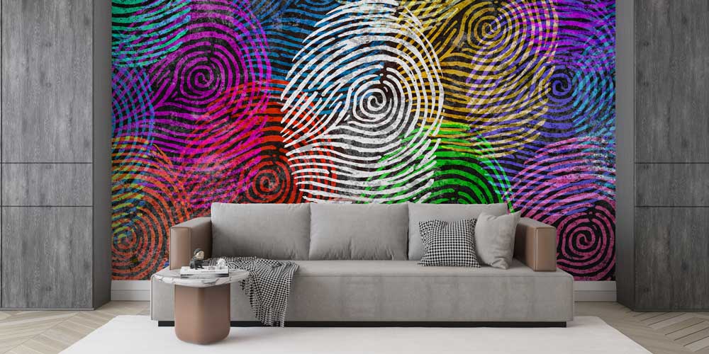 Polis Emniyet Parmak İzi Duvar Kağıdı 11007