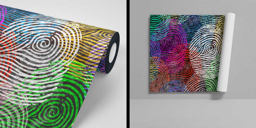 Polis Emniyet Parmak İzi Duvar Kağıdı 11007