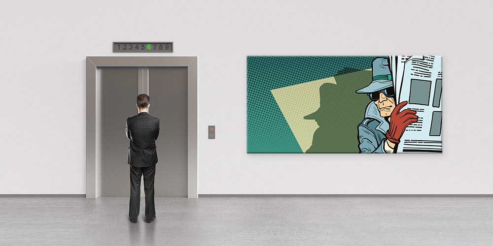 Gizemli Dedektif Temalı Dekoratif Baskı 11345